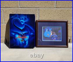 1993 Walt Disney Classic Aladdin Deluxe Collector's Video Edition & Framed Litho