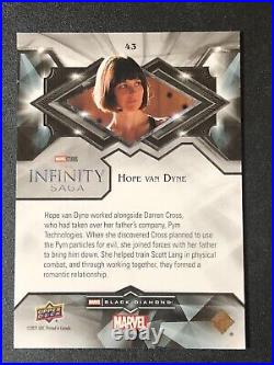 2021 Marvel Black Diamond Hope van Dyne WASP Evangeline Lilly #43 RUBY Insert/35