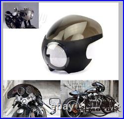 5.75 Headlight Fairing with Windscreen For Harley Honda BMW Yamaha Cafe Racer
