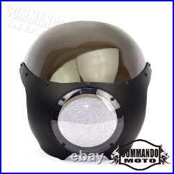 5.75 Headlight Fairing with Windscreen For Harley Honda BMW Yamaha Cafe Racer