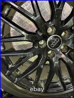 Audi Q3 Tt Black Edition 19 Genuine Alloy Wheel Set With Tyres 8u0601025ao/t