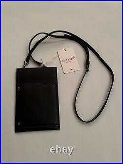 Authentic Valentino Garavani Leather RockStud Crossbody Bag Phone Pouch RRP £745