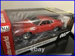 Auto World 1/18 Scale AWSS126 1971 Ford Mustang Mach1 007 Diamonds Are Forever