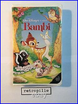 Bambi, Walt Disney, Black Diamond, Big Label, Vhs, englisch, Selten, Rare, Top