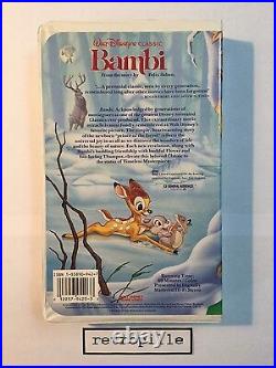 Bambi, Walt Disney, Black Diamond, Big Label, Vhs, englisch, Selten, Rare, Top