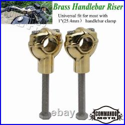Brass 1 Motorcycle Handlebar Riser for Harley Dyna Bobber Chopper Cafe Racer