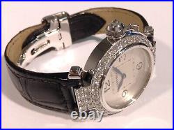 CARTIER WJ11922G PASHA 32mm 18K With Gold Factory Diamond Watch Stunning FULL SET