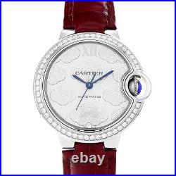 Cartier Ballon Bleu 33 W4BB0016 Limited Edition Factory Diamond 33mm Steel Watch