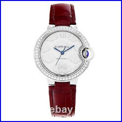 Cartier Ballon Bleu 33 W4BB0016 Limited Edition Factory Diamond 33mm Steel Watch