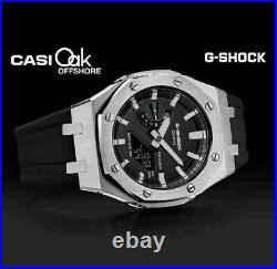 CasiOak CUSTOM GA2100 Watch G-Shock Casio Royal Oak AP offshore Style silver