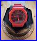 Casio OAK G-Shock GA2100-4 A/D Digital Carbon Resin Red Watch
