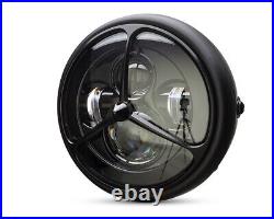 Custom LED Headlight with 3 Line Grill Design for Triumph Bonneville T100 T120