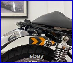 Custom Motorbike Rear Indicators Turn Signals with Tail Brake Lights BLACK