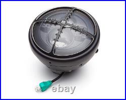 Custom Street Bike Motorcycle LED Headlight 7.7 inch with Target Grill Design