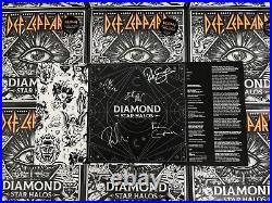 DEF LEPPARD DIAMOND STAR HALOS 2LP WITH SIGNED AUTOGRAPHED LITHO SEALED x1 #5