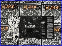 DEF LEPPARD DIAMOND STAR HALOS 2LP WITH SIGNED AUTOGRAPHED LITHO SEALED x1 #8