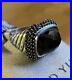David Yurman Waverly Limited-Edition Ring With Black Onyx & Black Diamonds Sz 8