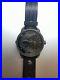 Diesel watch Mini Daddy DZ7328 NEW Black Crystals, Leather Strap, Dual Time