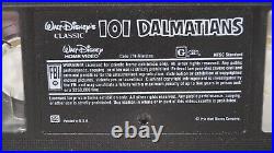 Disney Black Diamond Classics 1991 Release of 1961 101 Dalmatians VHS #1263
