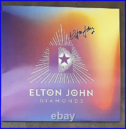 ELTON JOHN Diamonds Signed 1LP Glastonbury Pyramid Ed, /100 (RARE)