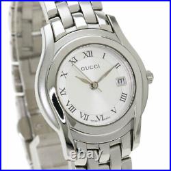 GUCCI Round face Watches 5500L Stainless Steel/Stainless Steel Ladies