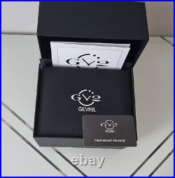 GV2 By Gevril Women's 12404 Naples Diamand White MOP Dial Two Tone Watch