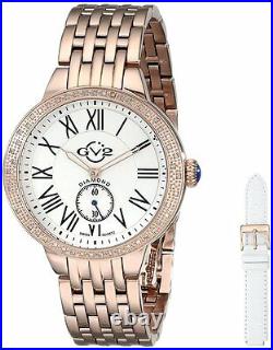 GV2 by Gevril Women's 9102 Astor Diamond Limited Edition Rose-Gold Steel Watch