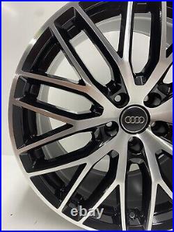 Genuine Audi A5 S5 19 Black Edition Alloy Wheels Refurbished Gloss Black D/Cut
