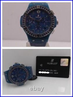 Hublot Big Bang Tutti Frutti Blue Linen New With Papers Limited Edition Watch