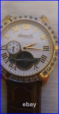 Ingersoll Masterpiece mens luxury gold tone. Automatic mechanical wrist watch