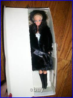 LAZARUS Barbie In BLACK DIAMOND MINK COAT & HAT RARE HTF