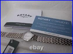 LB00899/07/D Rotary Ladies Diamond set MOP Stainless Steel bracelet watch