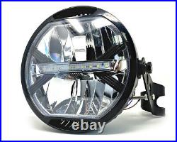LED Motorcycle Motorbike 7 Headlight & brackets fit 32mm-40mm forks E MARKED