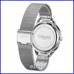 Ladies Watch Diamond Quartz Silver Fluted Mesh Bracelet Watch GAMAGES