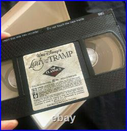 Lady and the Tramp Disney VHS Black Diamond Classic RARE