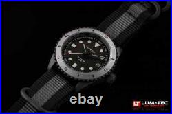 Lum-Tec Watch Solar Marine 2 with 2-Tone X1 Grade Super-Luminova C3 Blue & Green
