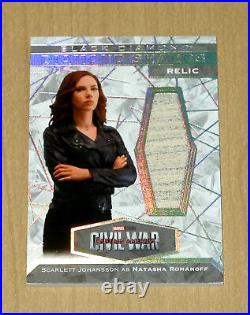 Marvel Black Diamond Shards relic Scarlett Johansson Black Widow variant DS-SJ