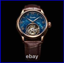 Men Mechanical Tourbillon Sapphire Crystal Luxury Limited Edition Star Sky Watch