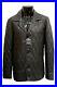 Men’s Diamond Quilted Leather Jacket Black Casual Classic Leather Coat P-456
