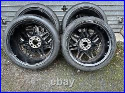 Mercedes C Class W204 Amg Night Edition Alloy Wheels & Tyres C220 C250 C350 CDI