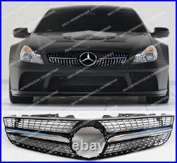 Mercedes SL R230 2008-12 facelift grille, Diamond Black Series AMG Night Edition
