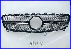 Mercedes W176 2015-18 facelift FRONT GRILLE BLACK NIGHT EDITION amg a45 diamond