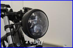 Motorcycle 6.5 LED Headlight with DRL fits Mutt Akita FSR Mongrel Fat Sabbath