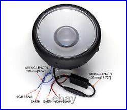 Motorcycle LED Headlight 7.7 inch Headlamp Lamp Projector Retro Custom