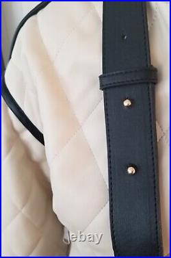 NWT VALENTINO ORLANDI Black Diamond Quilted Crossbody Shoulder Bag Clutch