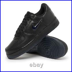 Nike Air Force 1 Black Diamond Swoosh Trainers Shoes Low Sneakers Brush Included