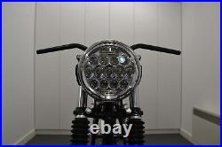 Projector LED Headlight CHROME for Ducati Monster 750 900 1000 1100 S2R S4R
