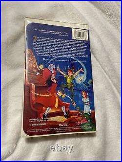 RARE Walt Disney Classic Movie Peter Pan (VHS, 1990) Black Diamond Edition