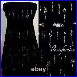 RED HERRING Debenhams Black Embellished Dress Special Edition UK 8 EU 36 US 4