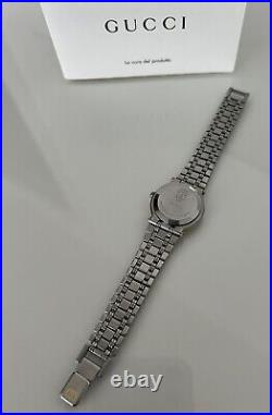 RPR £1250 Authentic Gucci GG Ladies Stainless Steel (two tone) watch 9000L